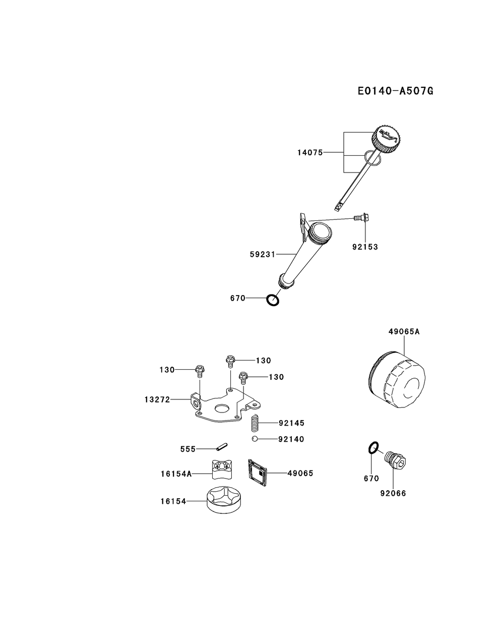 Fx730v-Cs28 Lubrication Equipment Diagram and Parts List for FX730V-CS28  Cub Cadet Lawn Tractor